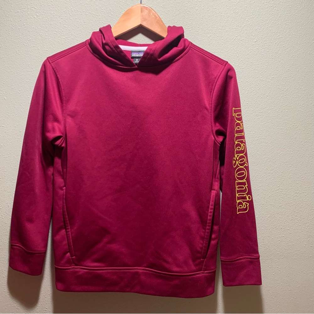 Patagonia // Girls' Graphic PolyCycle Hoody Sweatshirt - Size XL (14)
